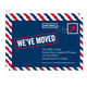 We've Moved Air Mail Letter Moving Announcements Image 1 of 3